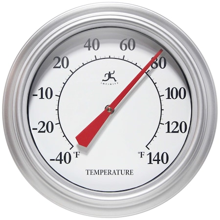 Infinity Instruments Essential Wall Thermometer - Silver 20330SV-4558